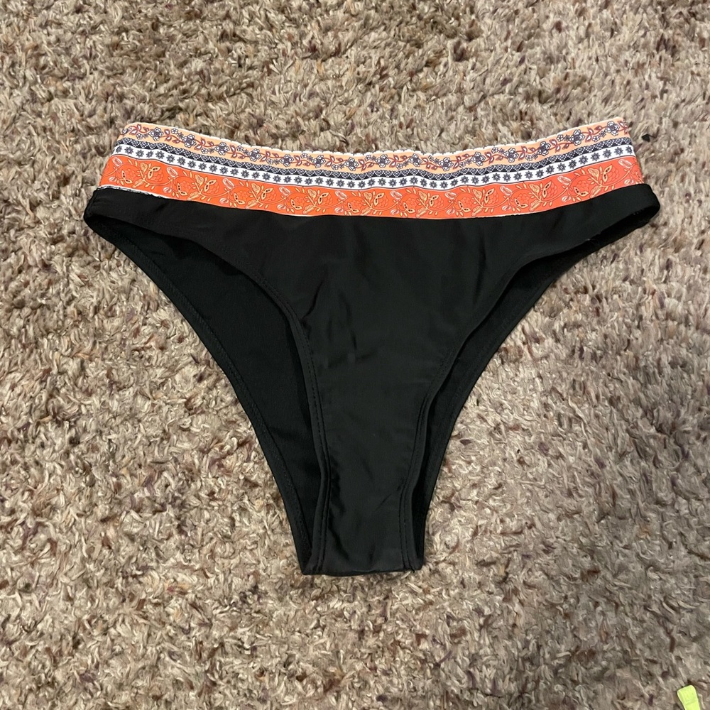 High waisted bathing suit bottoms.